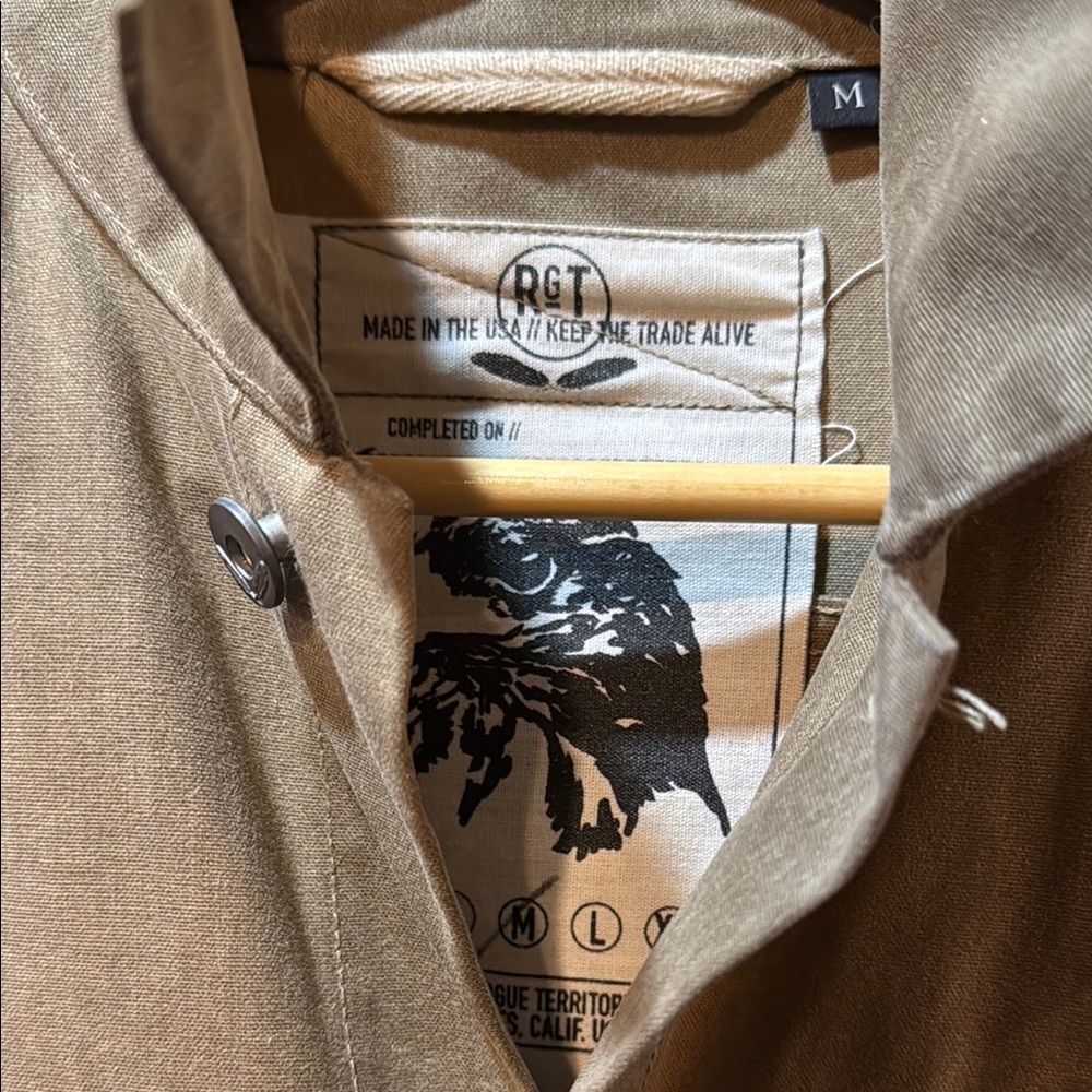 Men's RGT waxed tan supply jacket - Picture 2 of 4